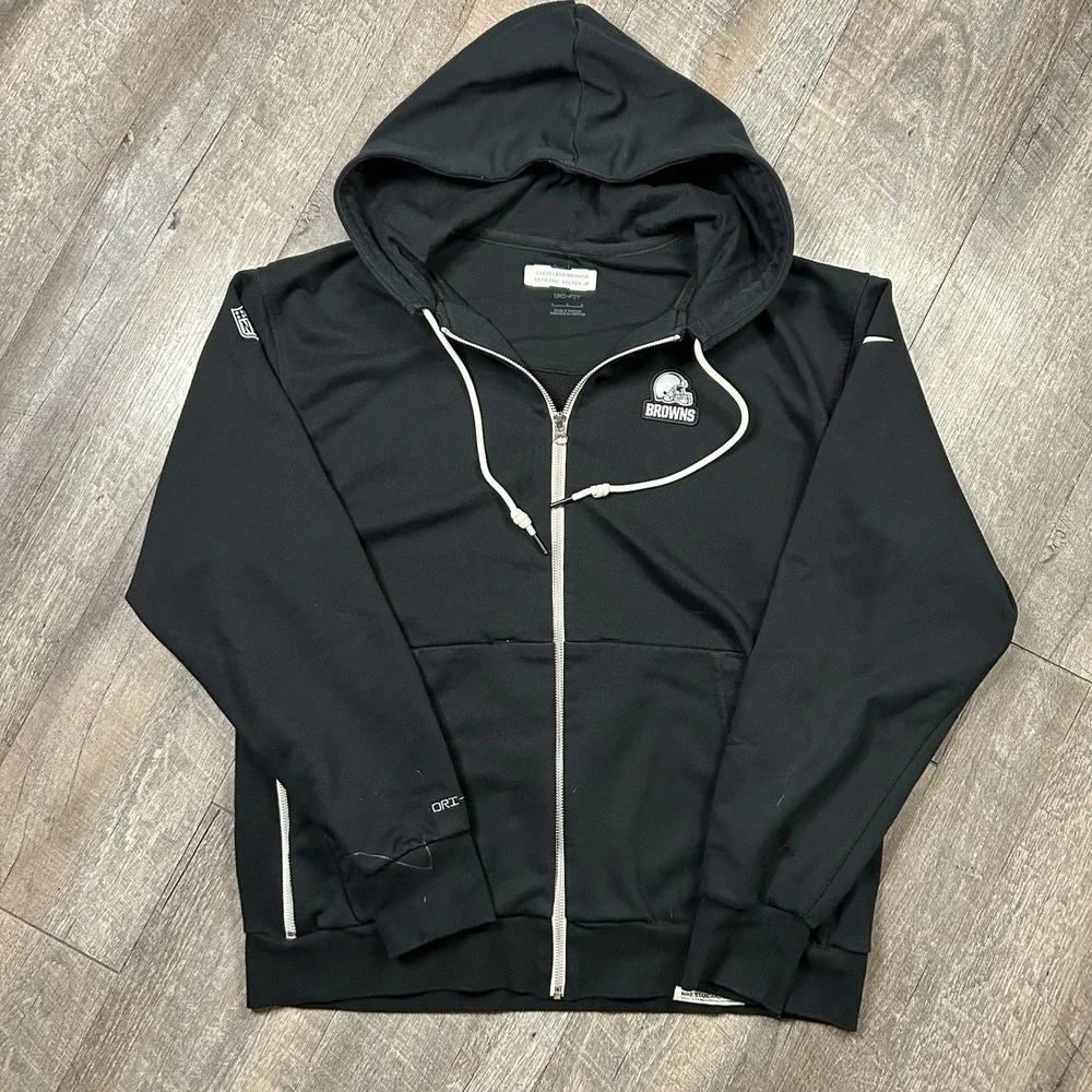Nike Cleveland Browns Player Issued Hoodie Demetric Felton Jr Sz L DZ6388-010